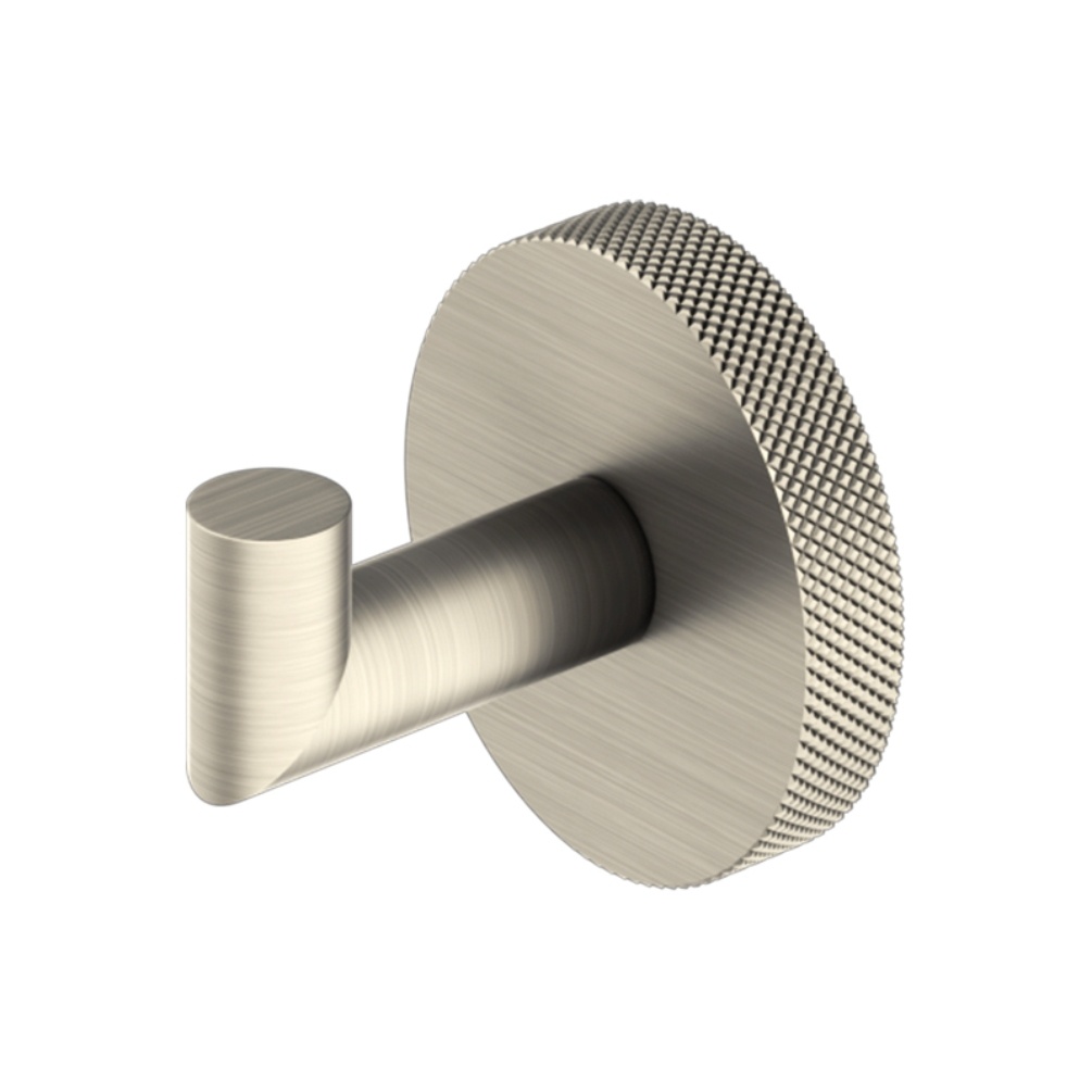 Product Cut out image of the Abacus Iso Pro Brushed Nickel Robe Hook